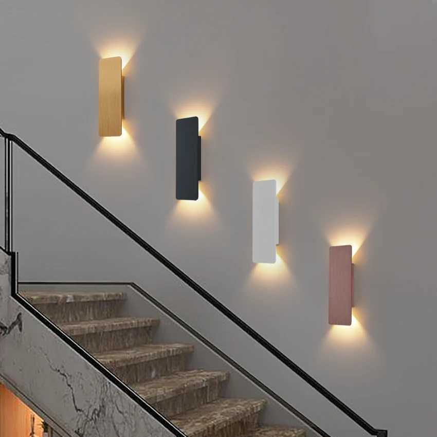 Modern Aluminium Wall Lamp LED Long Slim Wall Lights Up/Down Lighting Hallway Bedroom Living Room Lighting DecorationXJ250526