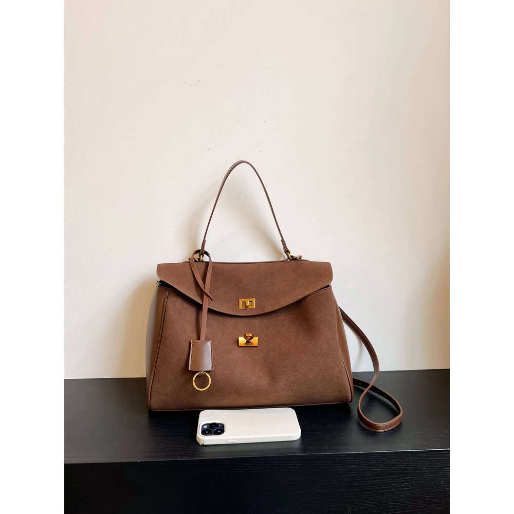 Women s Commuting Handbag Matte Leather Tote Bag Unisex Style Large Single Shoulder bag