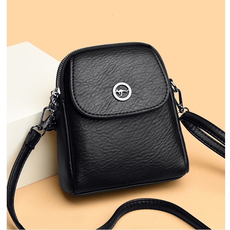 Brand High Quality Style 2024 new crossbody women's versatile vertical multi-layer shoulder bag, fashionable and high-end mobile bag Free Deliver