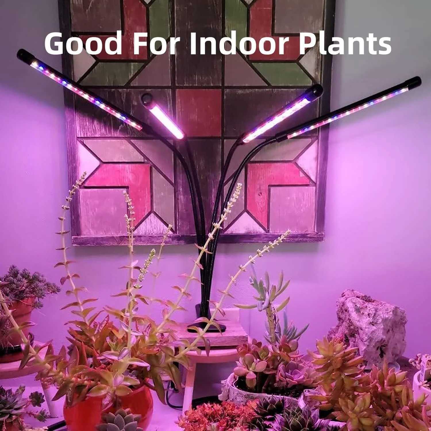 USB 3Colors LED Plant Grow Light Indoor Garden Dimmable Grow Light Full Spectrum Hydroponic Greenhouse 3H/9H/12H Timer SettingXJ250526