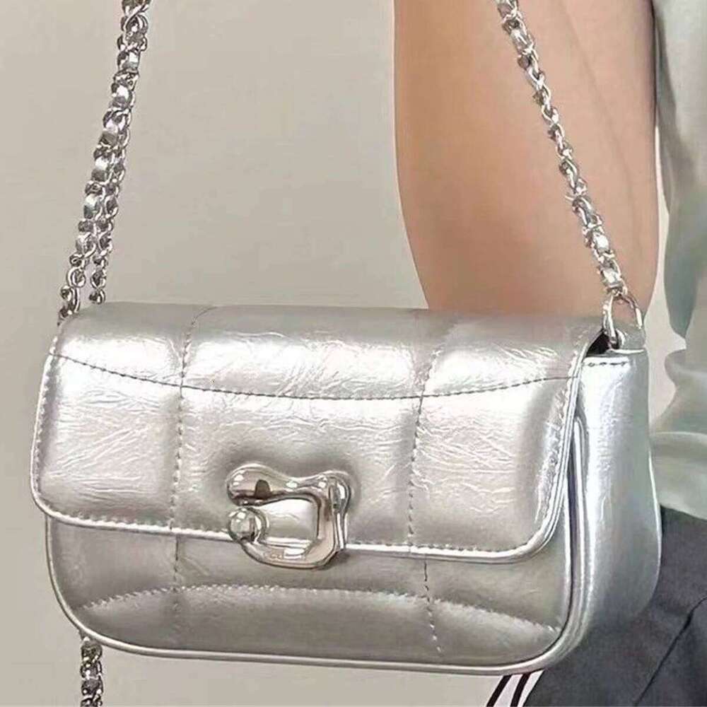Women's Bags Designer New Fashion Sier Niche Design Chain Underarm Shoulder Senior Texture Crossbody Women's Bag