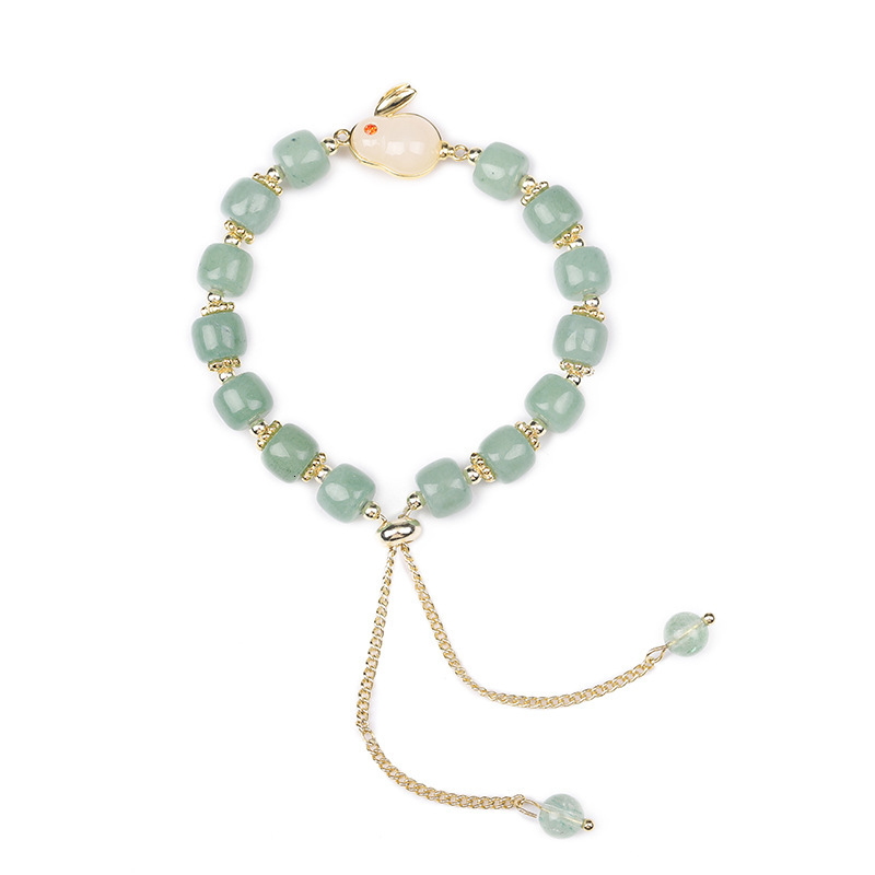 New Year of the Charm Mid-Autumn Festival Jade Rabbit Bracelet Light High grade Hand String Handwear