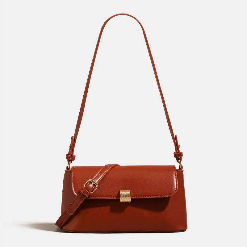 Women's 2025 New PU Leather Shoulder Bag Designer Handbags Fashion Crossbody Rectangular Bags for Woman