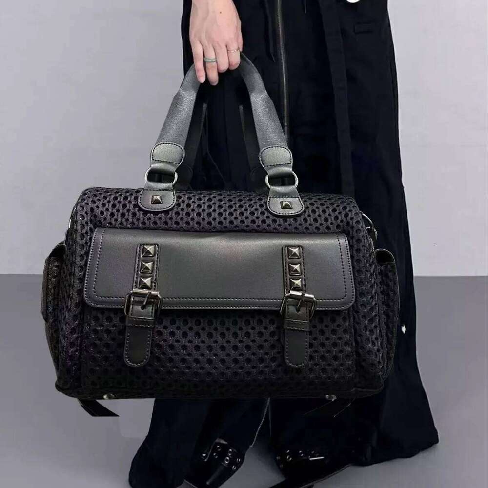 Women's Bags Designer Ladies' Fashion Y2k Street Hot Girl Yansew Handbag Large Capacity Retro Splicing Punk Shoulder Bag