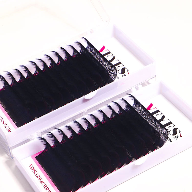 VEYES INC Classic Volume Lash Extensions 0.03-0.20 J/B/L/C/CC/D/DD Curl 5-25mm Mixed & Single Length Tray, Premium Silk Eyelashes, Professional Suppli