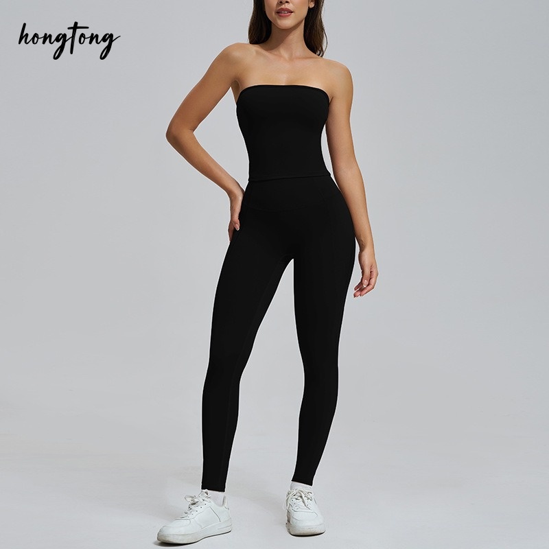 workout sets woman elastic skinny sleeveless fitness yoga set gym clothes outdoor running breathable moisture wicking quick dry versatile active wear 