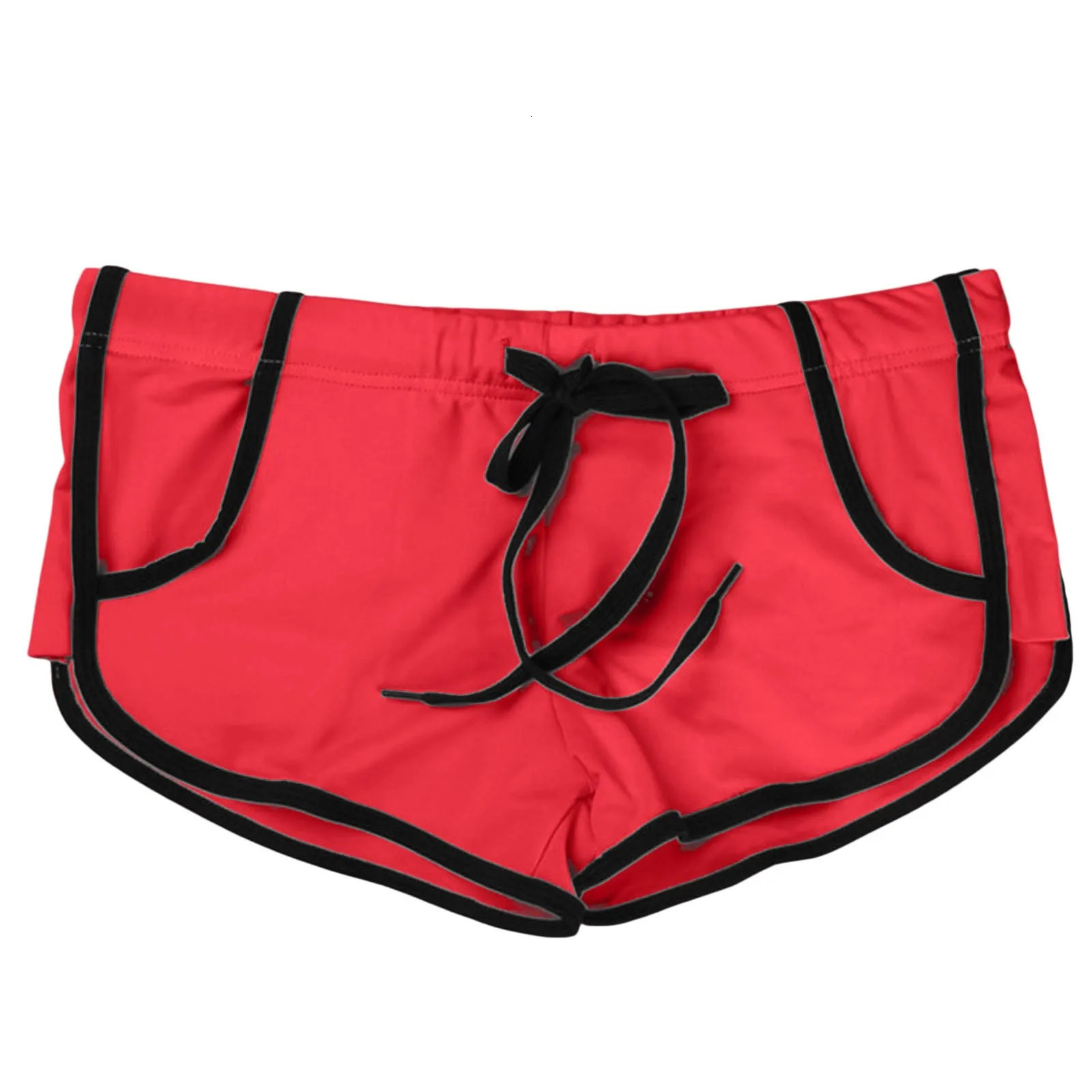 Male Swimwear Swimming Trunks Lace Up Summer Boxer Fashion Beach Shorts Mens Athletic Training Swimsuit Sporty Z260314