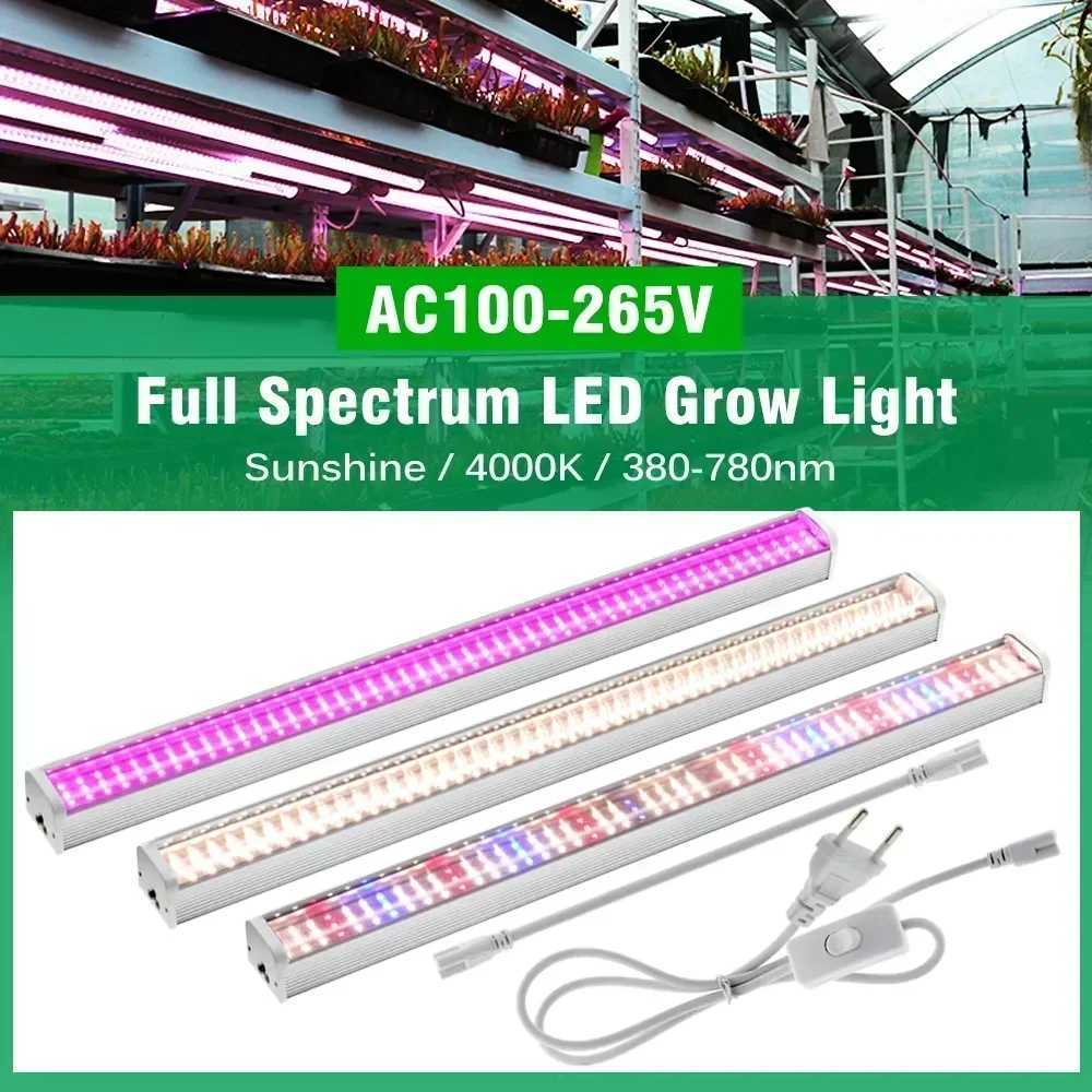 Newest 1/2/4/6PCS Full Spectrum LED Growing Lights for Greenhouse Plants Veg Flowers Fill Light Soilless Cultivation Lamps HotXJ250526