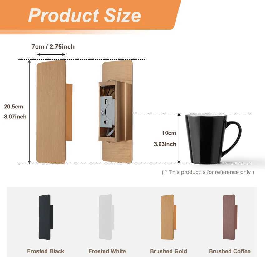 Modern Aluminium Wall Lamp LED Long Slim Wall Lights Up/Down Lighting Hallway Bedroom Living Room Lighting DecorationXJ250526