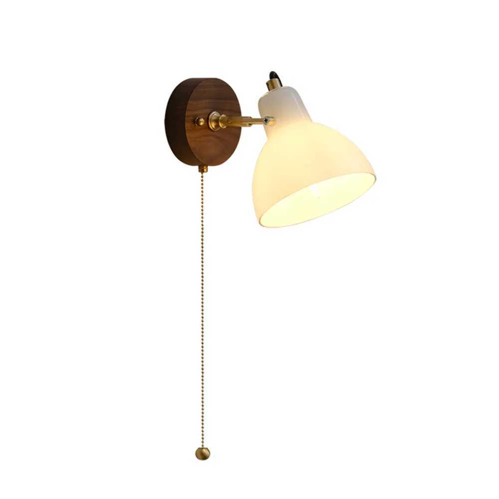 Home Decor Modern Wall Lamp Loft With Switch Glass Brass Adjustable Reading Sconce Wall Light Fixture For Bathroom Bedroom BedsideXJ250526