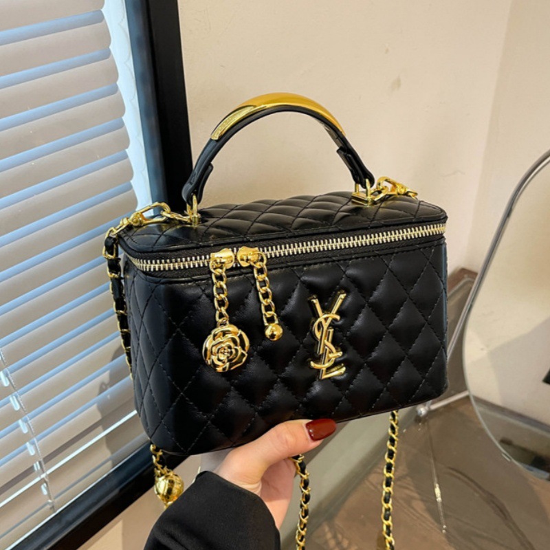 Designer Bag New Women's Box Bag - Niche Design Fashionable Crossbody Shoulder Bag Makeup Bag