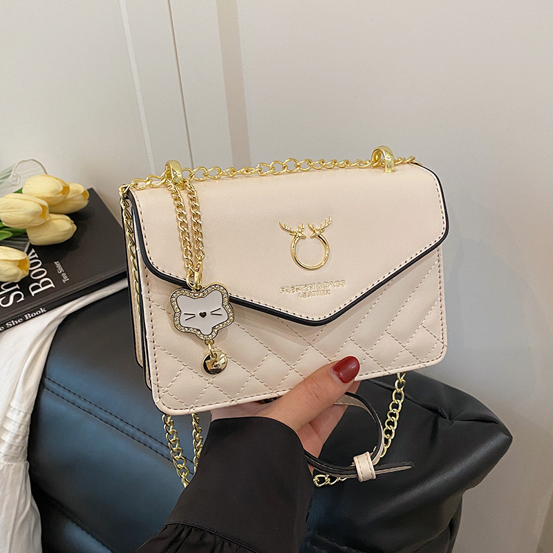Brand Quality New Style end niche design small square 2025 new fashion chain crossbody Valentine's Day deer shoulder bag New Free Delivery Design