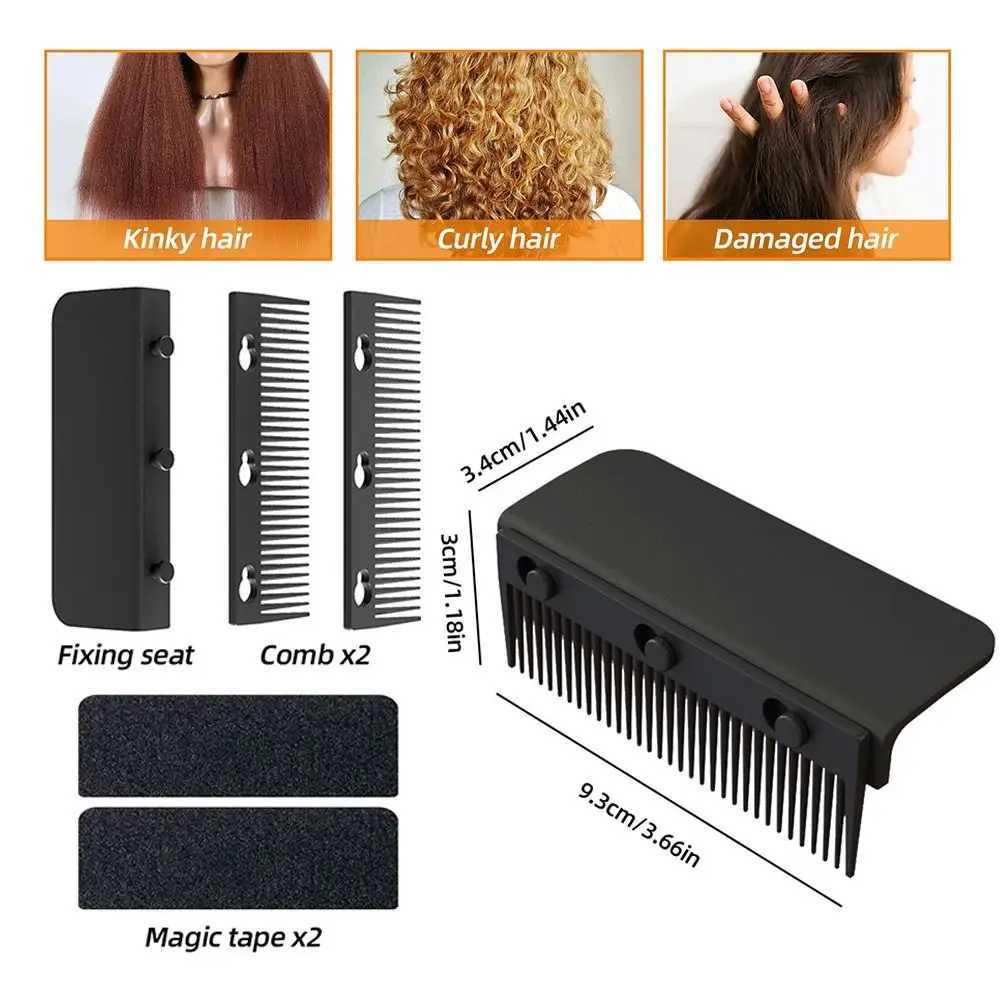 Flat Iron Comb Attachment Hair Straightener Comb Reusable Grip Comb Clip On Disassemble Washable Nimble Comb Hair Styling Tool R250526