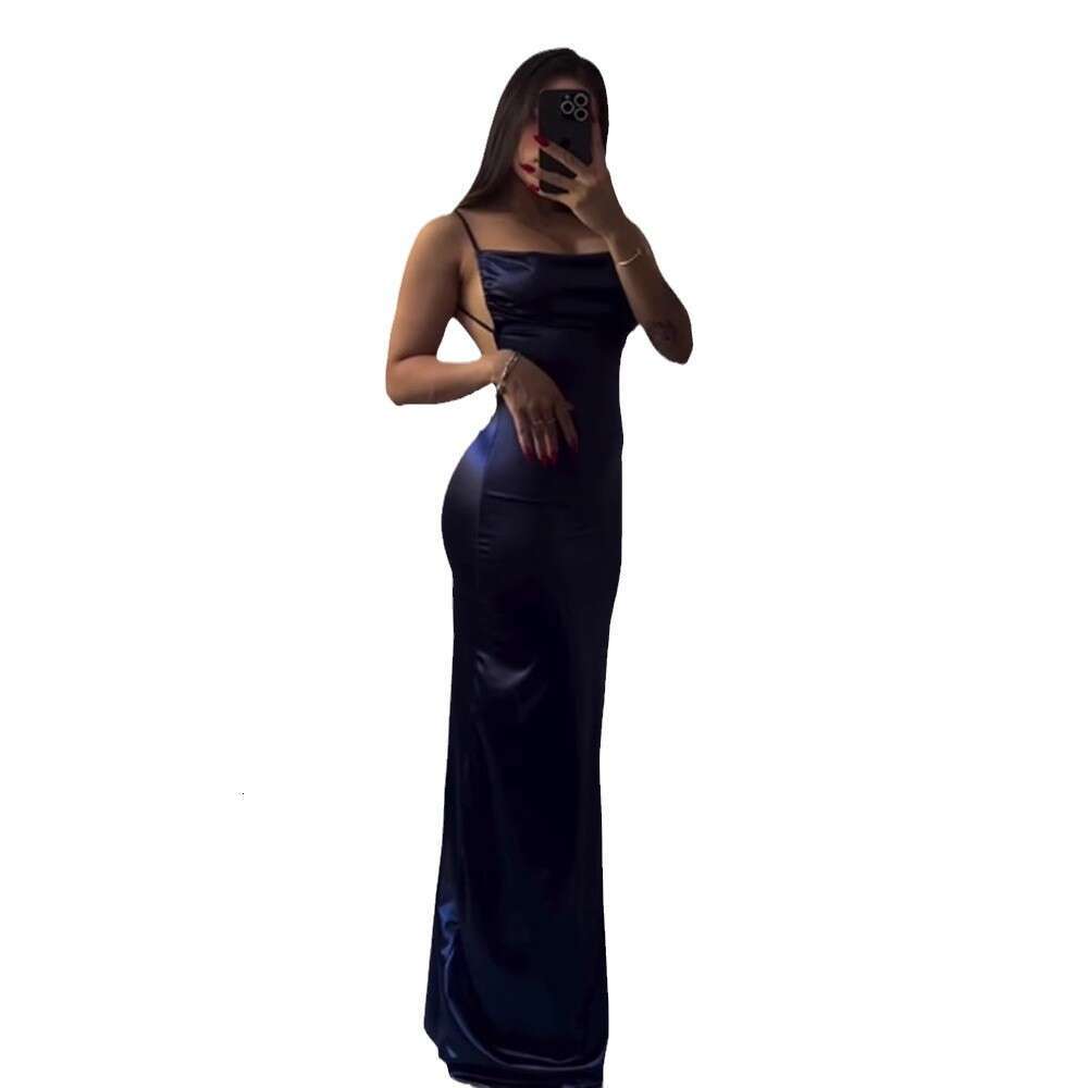 Backless Sexy Dress New Summer High End Y K Sexy Backless Strap Spicy Girl Dress Sexy Flowy Dresses