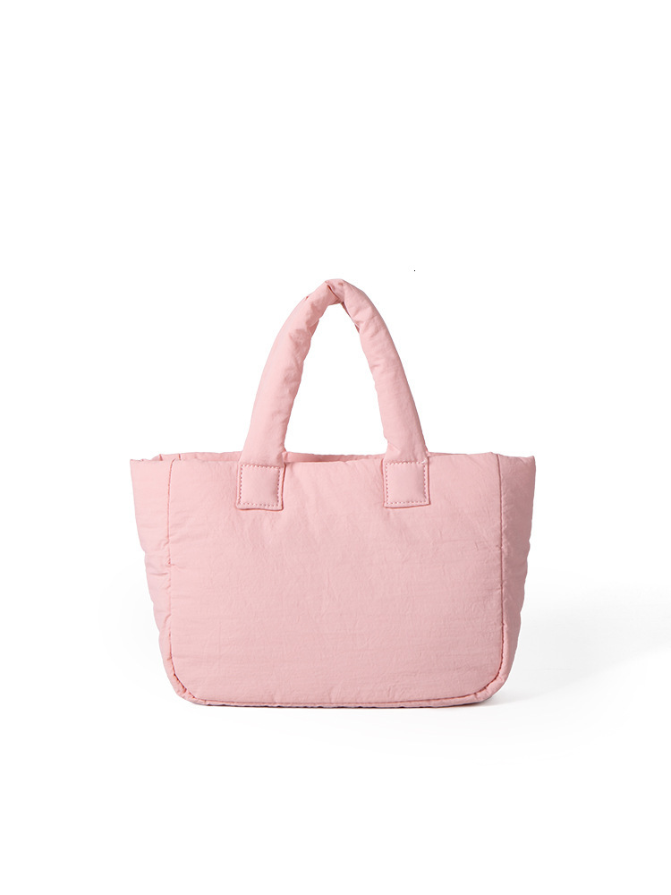 New Autumn And Winter Japanese And Korean Niche Ins Lightweight Nylon Cotton Handbag For Women Simple Casual Large Capacity Tote Bag