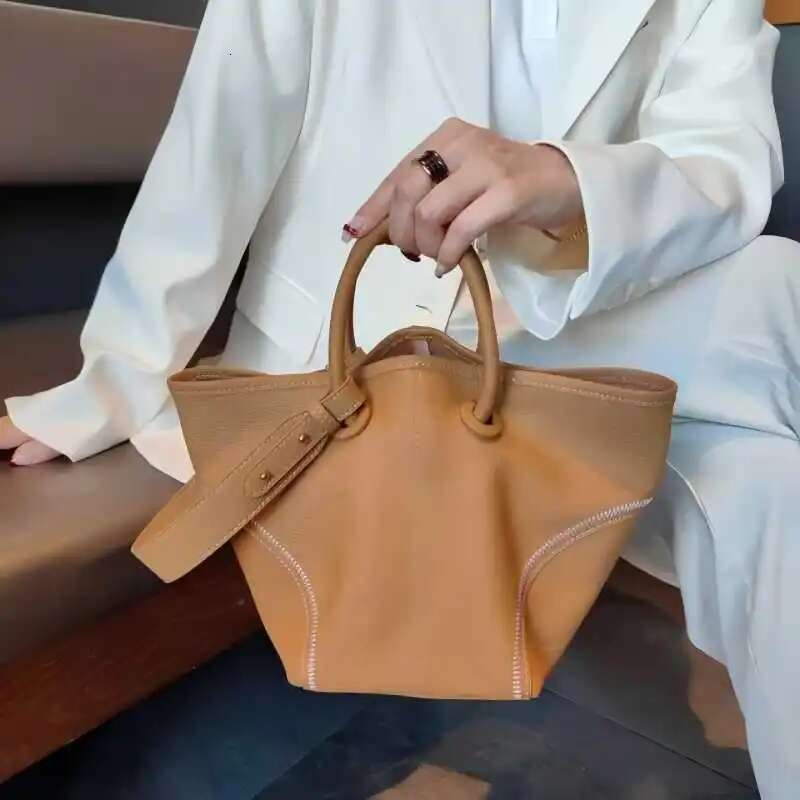 CGCBAG Vintage Designer Women Handbags High Quality PU Leather Female Tote Commuting Simple Solid Brand Shoulder Bag