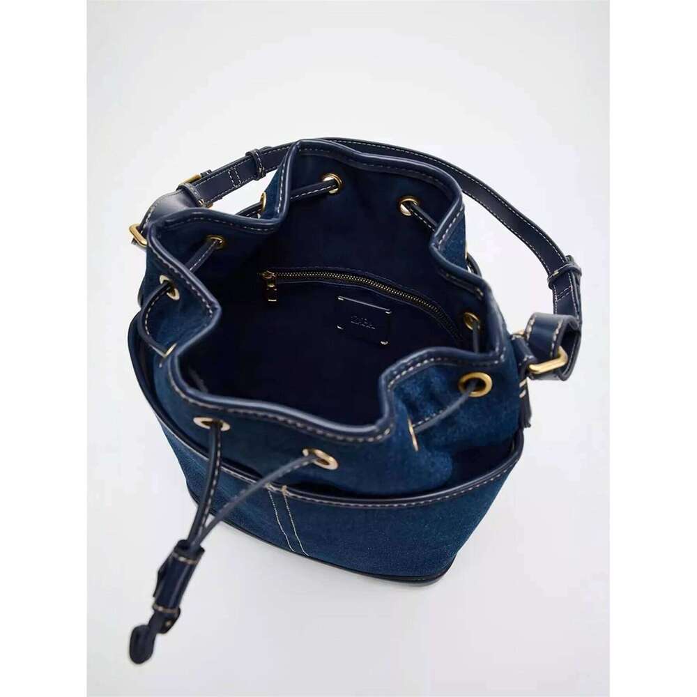 Women's Bags Designer Autumn/Winter New Denim Hand Bill Shoulder Fashion Canvas Bucket Bag