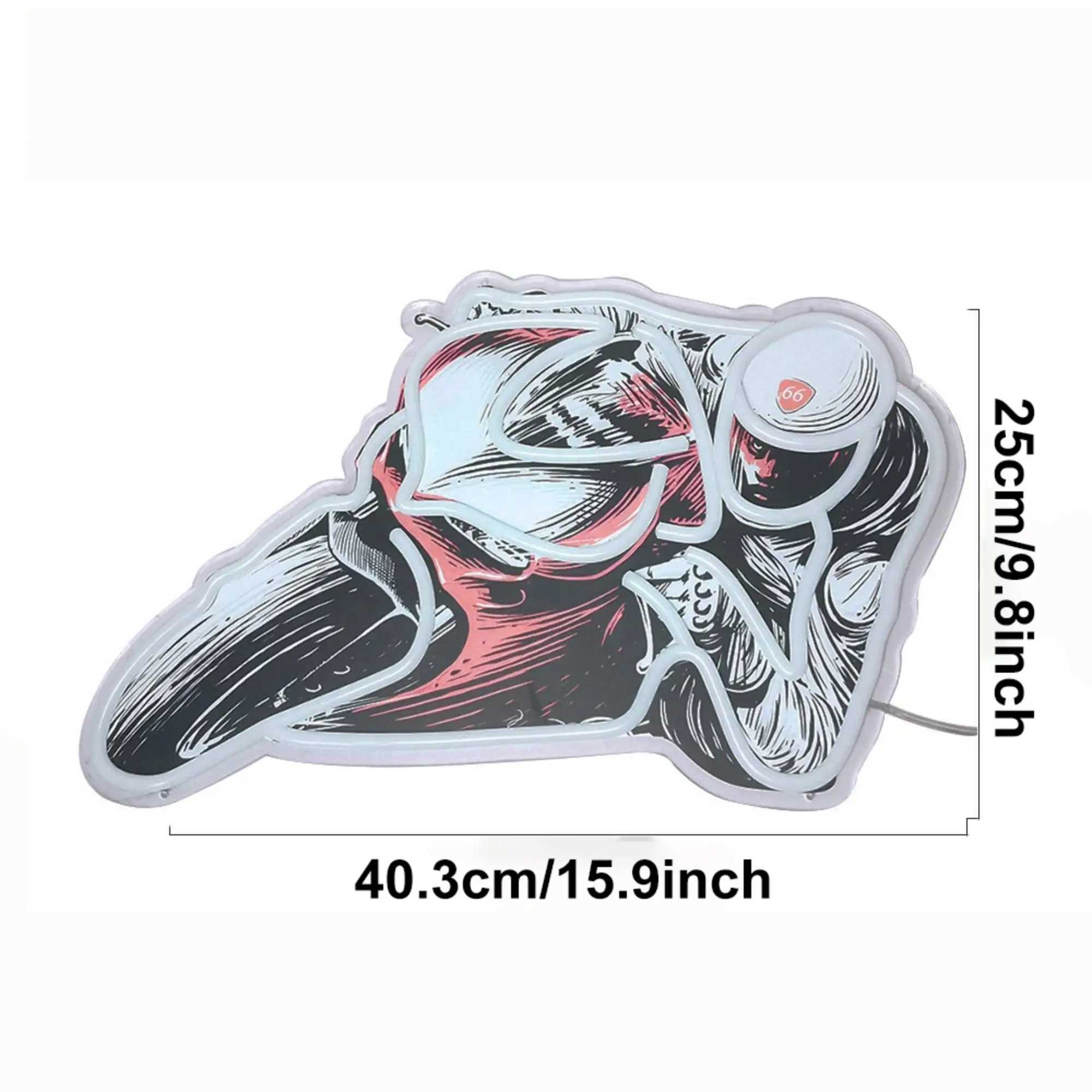 Motorcycle Race Neon Sign USB LED Neon Light Sign for Wall Decor Living Room Bedroom Man Cave Home Party Decor Gift Night Light W250526