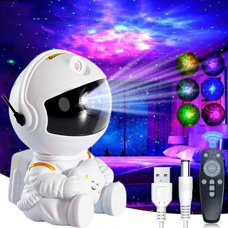 Galaxy Star Astronaut Projector Light Starry Sky Projectors Lamp Decoration Bedroom Room Nebula LED Night Light Child Adult Gift W250526