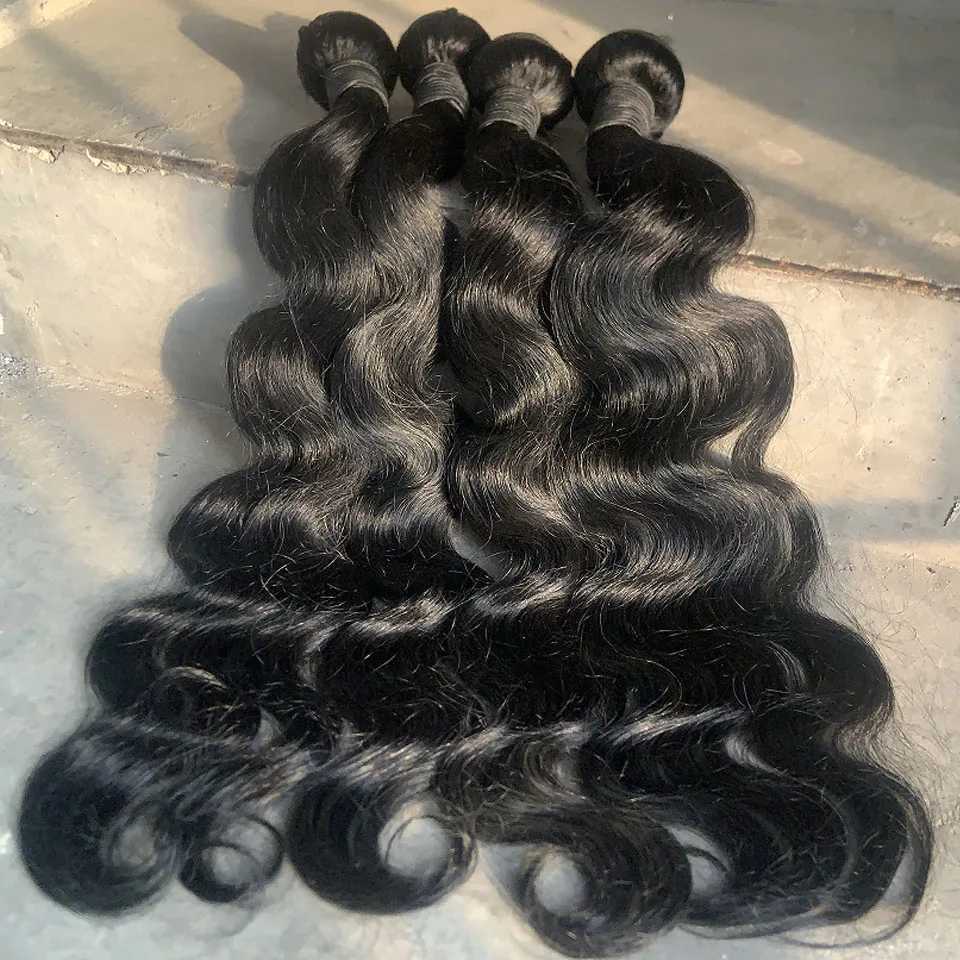 8-40 Inch Body Wave Human Hair Bundles 28 30 Inch 100% Raw Hair 15A Top Quality Best Cheap Human Hair Extensions Double Weft S25526