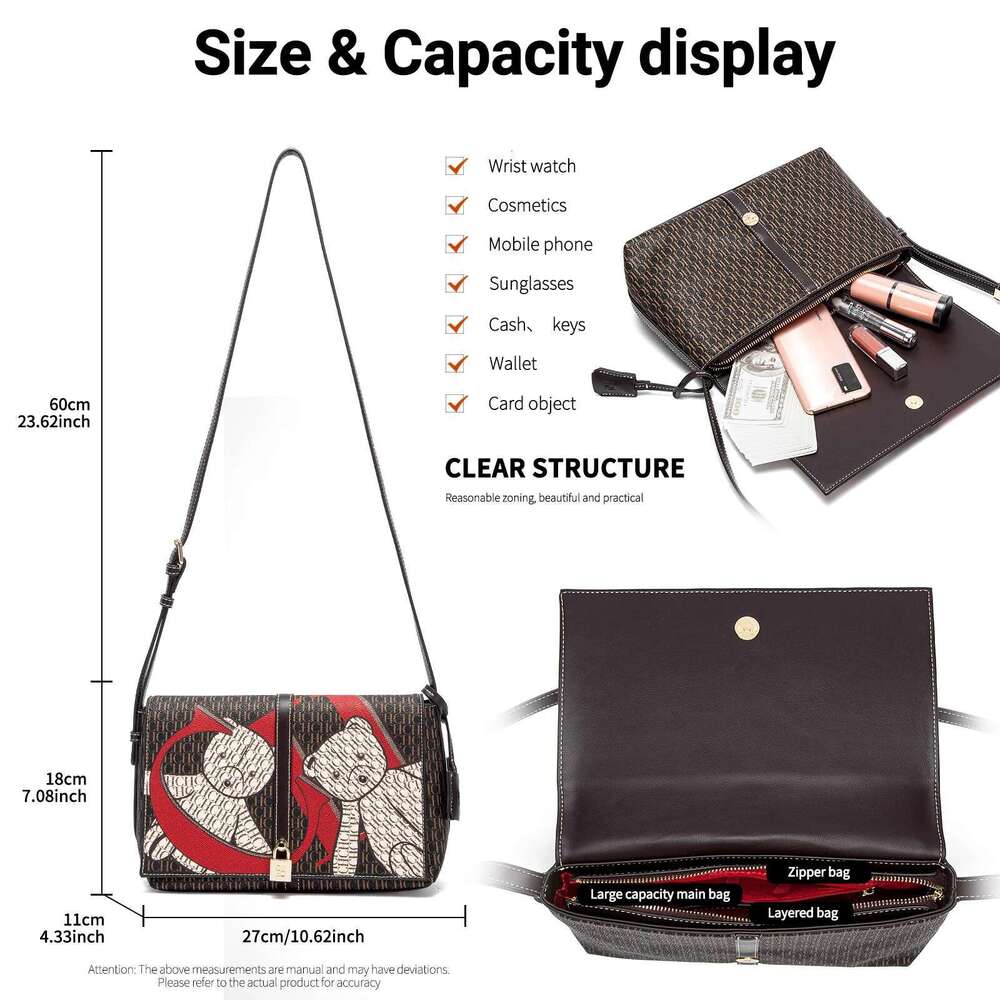 Retro Design Women's Fashionable And Diverse Business Commuter Large Capacity New Shoulder Bag