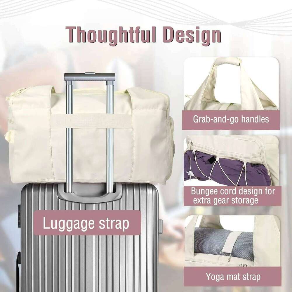 Women's Bags Designer MOSISO Women, Travel Workout Carry Ont Gym Duffle Bag With Shoe Compartment&Water Bottle Holder For Yoga