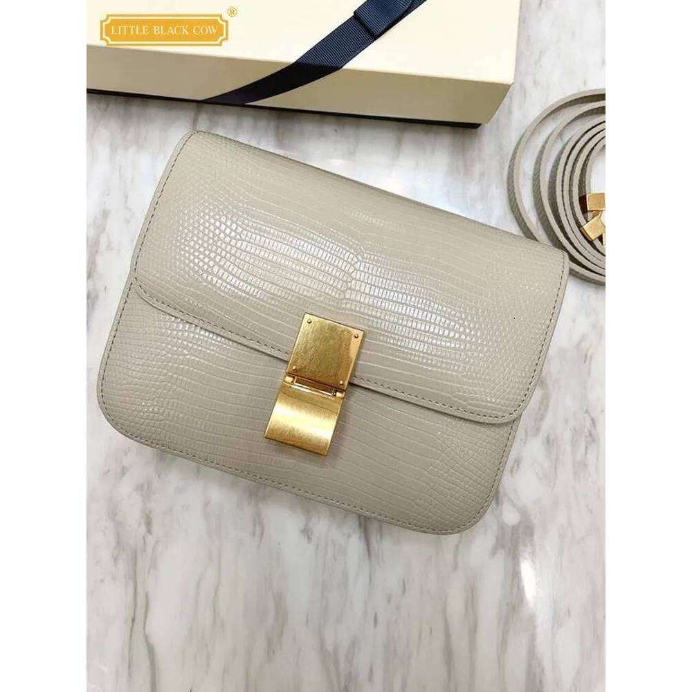 New Women Small Box Single Shoulder Handbag Solid Fashion Brand Cow Split Leather Flap Tofu Bags Ladies Sling Messenger Bag