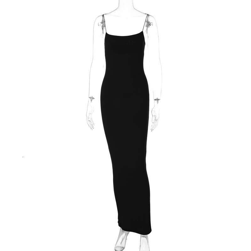Backless Sexy Dress New Women S Ins Sexy Elegant Strap Long Fashion Slim Fit Dress Versatile Sexy Flowy Dresses