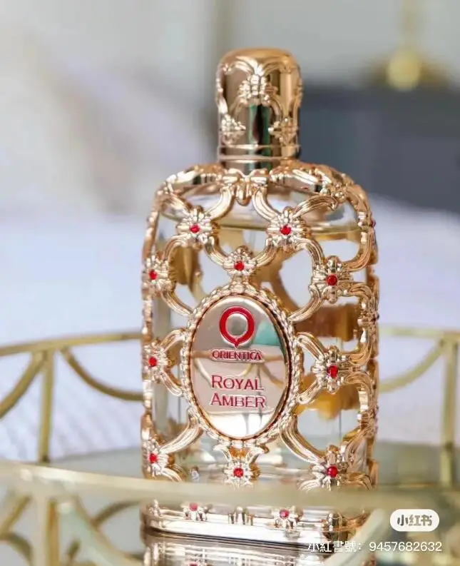 Orientica Royal Amber Rouge Oud Saffron 80ML Men Women Eau De spray Unisex Neutral Glass Bottle Rose Cologne long lasting smell
