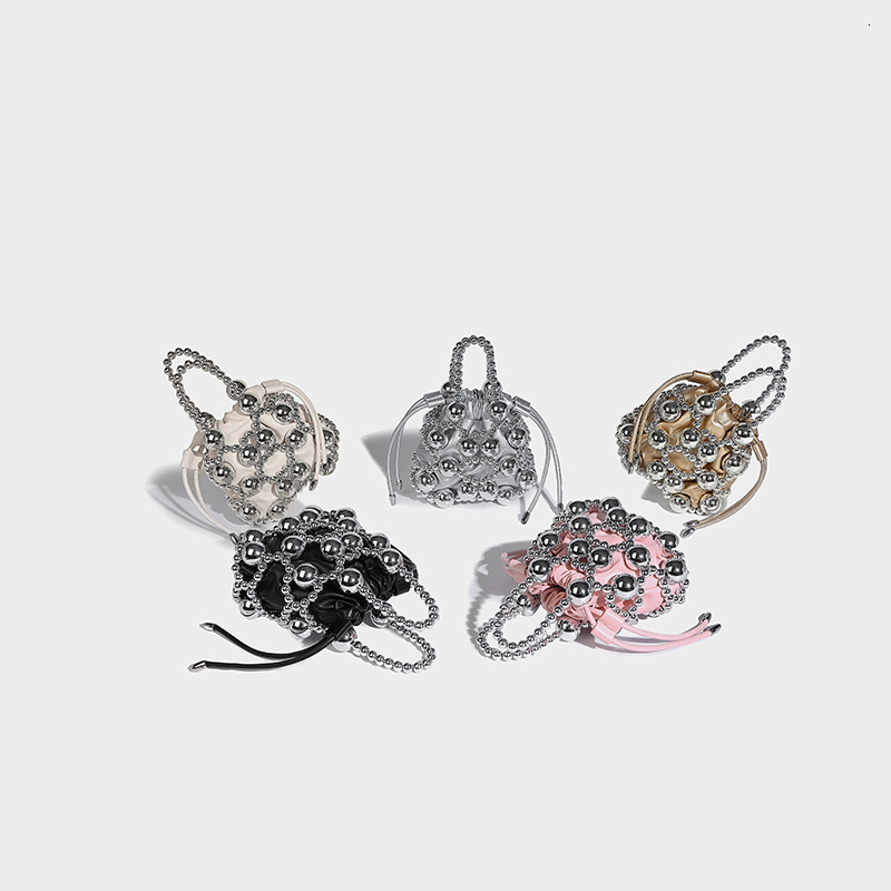 Niche Design 2024 Fashion Versatile Exquisite Hollow Woven Beaded High-end Handbag Crossbody Bag