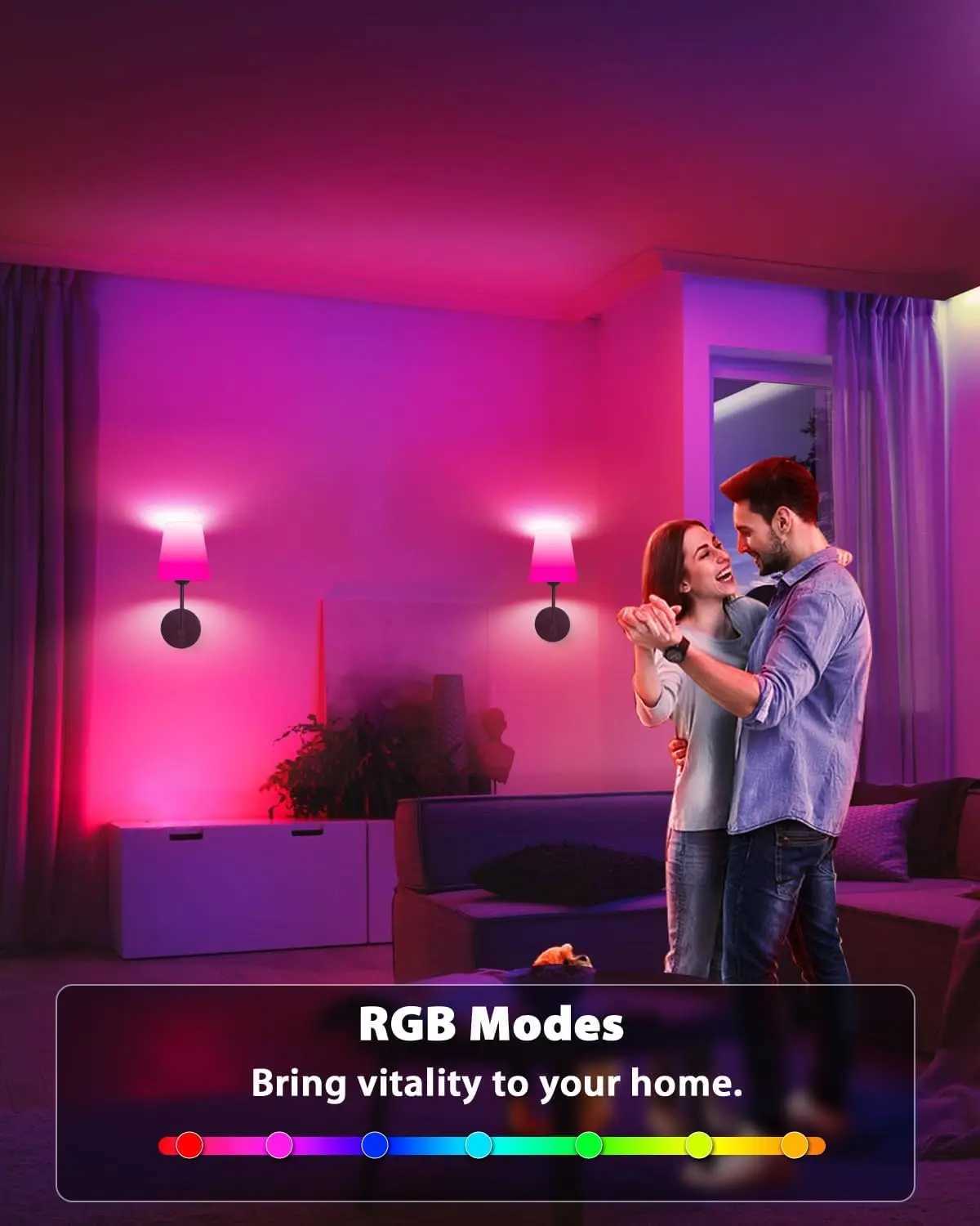 14.5 inch Battery Operated Wall Sconce Rechargeable Wall Lights with Dimmable 12 Colors Wireless Sconces for Bedroom Living RoomXJ250526