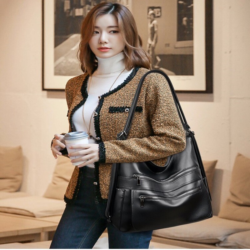 Free Shipping Designer Bag Women's Shoulder Bag New Large Capacity Tote Bag Fashionable Multifunctional Backpack Student Bag