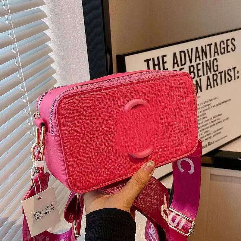 Marjacobs Bag Designer Snapshot Bag Multicolor Camera Mini Bag Luxury Handbag Leather Cross Body Flap Women Clutch Leather Wear-Resistant Adjustable Strap 0Ee