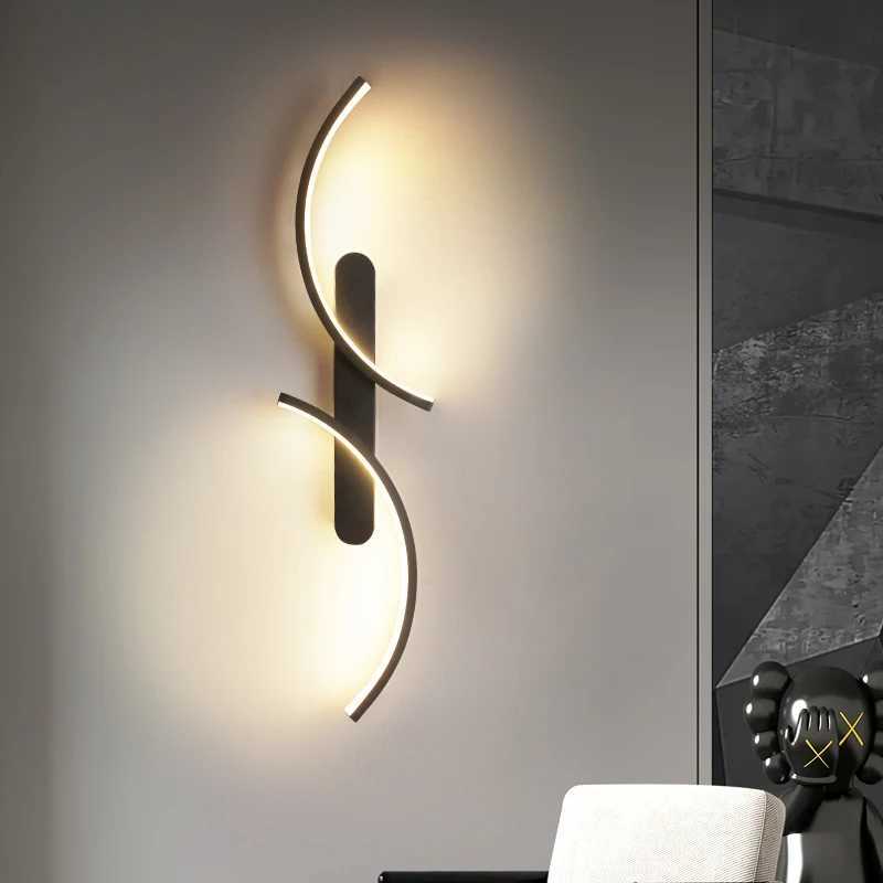Modern Minimalist Wall Sconce Stylish Wall Lamp LED Sleek C Shape Lighting for Home Decor Living Room Bedroom Hallway OfficeXJ250526