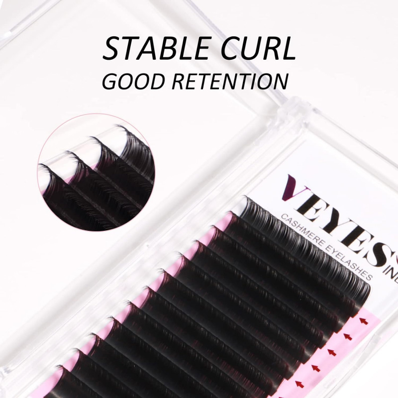 Veyes Custom Private Label Faux Mink Individual Lashes Supplies Lash Trays Volume Classic Cashmere Eyelash Extension