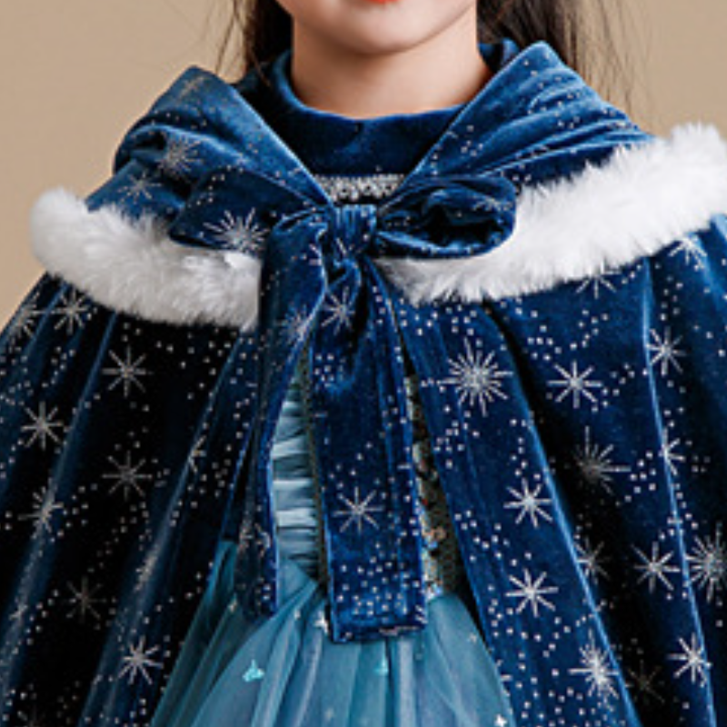 DISNEY toddler designer clothes girl infant designer clothes designer Elsa princess Girls' performance cape cloak with no label design comfortabl