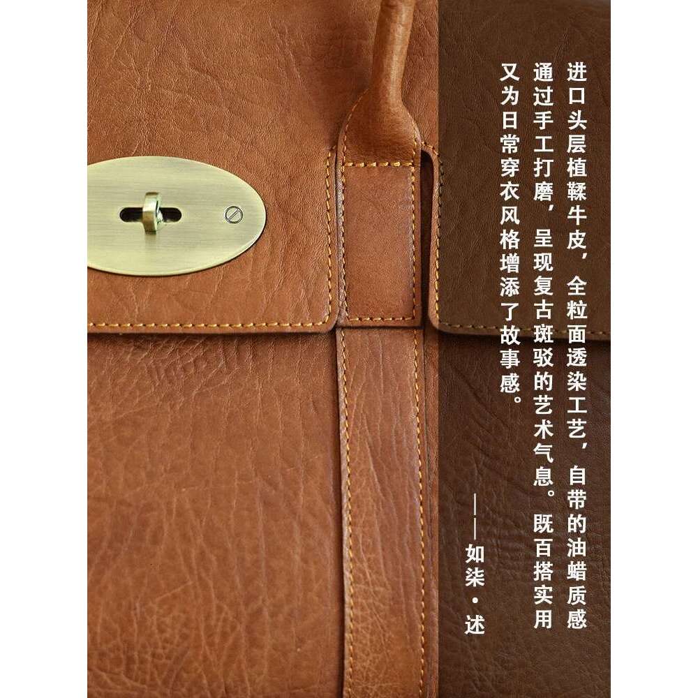Fashion vintage designer handmade genuine leather women large capacity handbag cowhide multifunctional shoulder crossbody bag