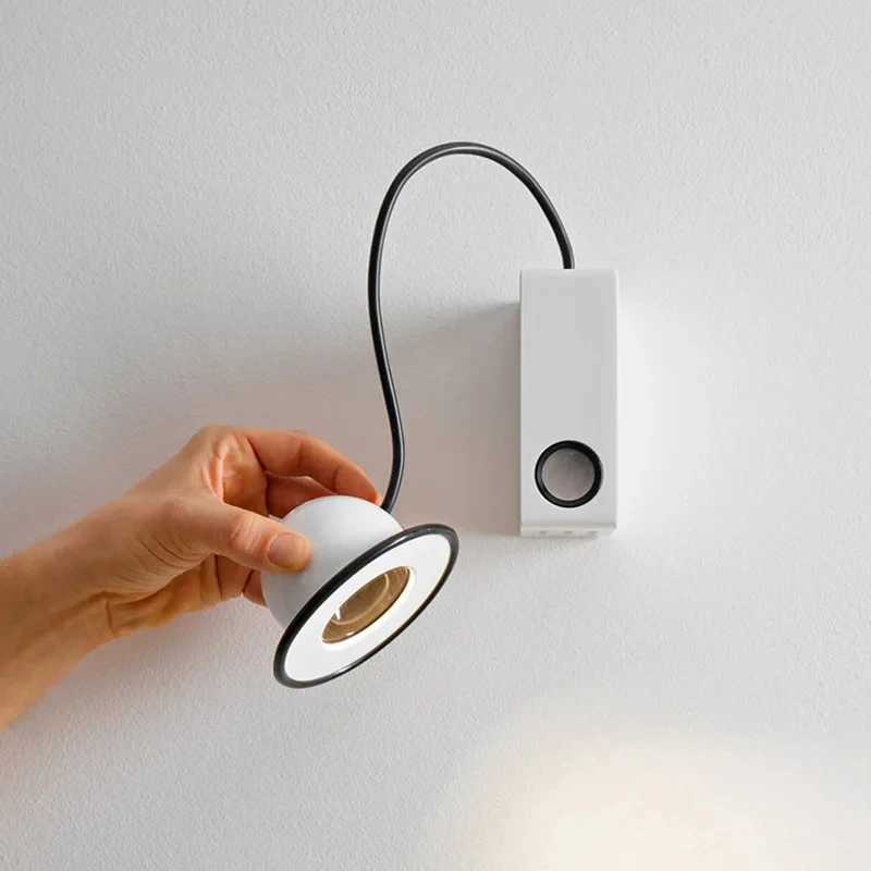 Italian Stilnovo Minibox Magnetic Wall Light Creative Design Eye Protection Lamp For Bedroom Cafe Study Living Room Pub LightXJ250526
