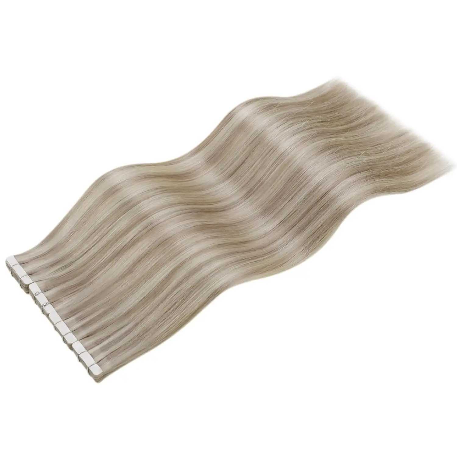 Lavoo Tape in Human Hair Extensions Real Human Hair Brazilian Extension Straight Remy Natural Hair Tape in Extensions 20P 40P S25526