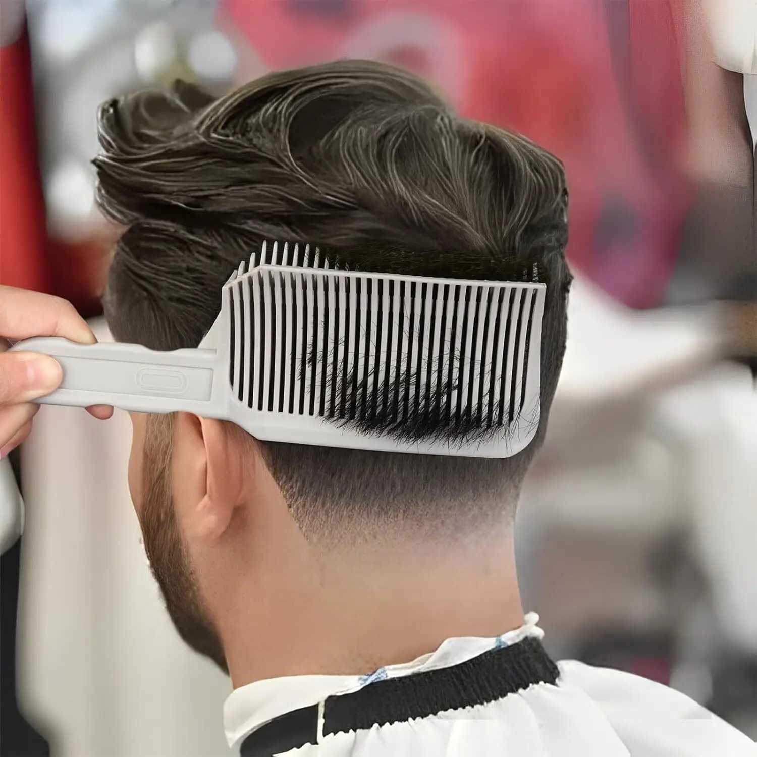 1Pcs Barber Hair Comb Fading Styling Flat Top Hair Cutting Fade Comb Men Hairdresser Fade Salon Accessories Tools R250526