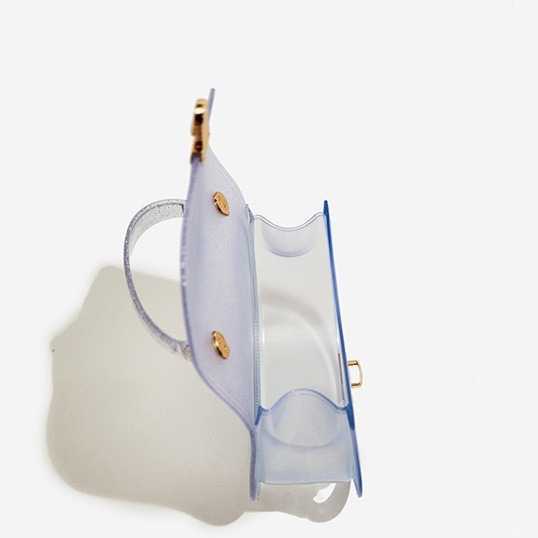 Pvc Transparent Jelly Bag Plastic Tote Bag Fashion and Versatile Crossbody Bag Resistant to Dirt and Easy to Wash