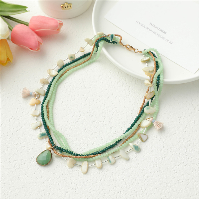 Multi layer Qingjio necklace, simple temperament hoodie sweater