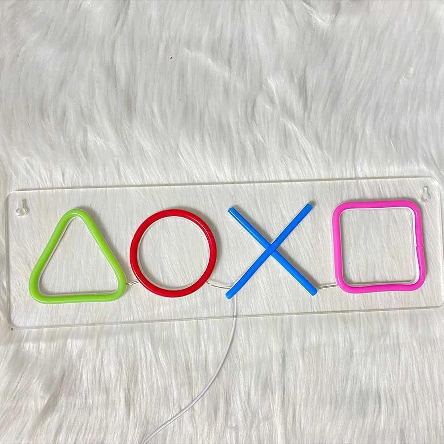 Game Symbol Neon Sign LED Color Symbol Icon Used for Game Studio Business Bedroom Club Bar Man Cave Art Decor. W250526
