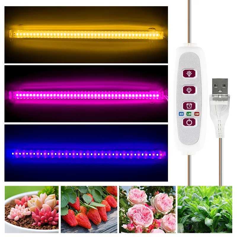 LED Grow Light 5V USB Plug Full Spectrum LED Bar Lamp for Plants High Luminous Efficiency 30cm for Grow Tent Greenhouses FlowersXJ250526