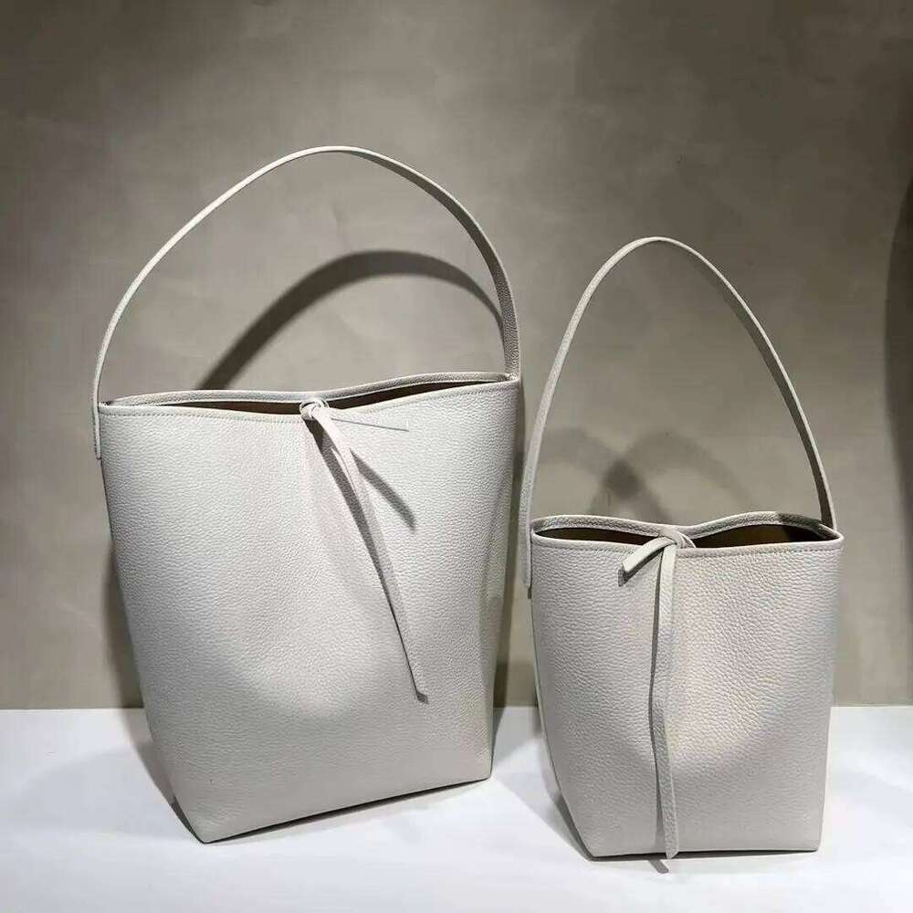 Women's Bags Designer Brand Design Fashion Large Capacity Genuine Leather Bucket Bags High Quality Lychee Pattern Cowhide Handbags For Women