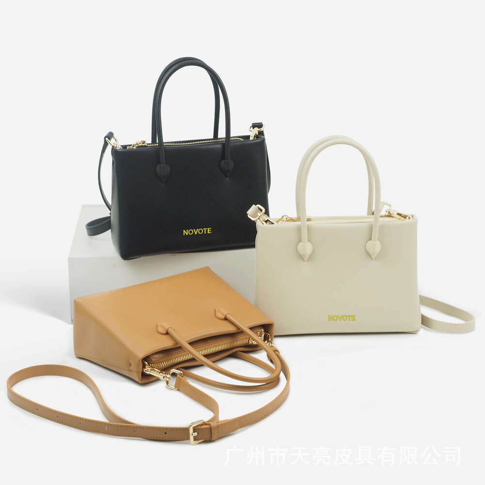 Women's Bags Designer Double Handle Tote For Women New Handbag Shoulder Leather Crossbody Bag Stylish Design Same Style