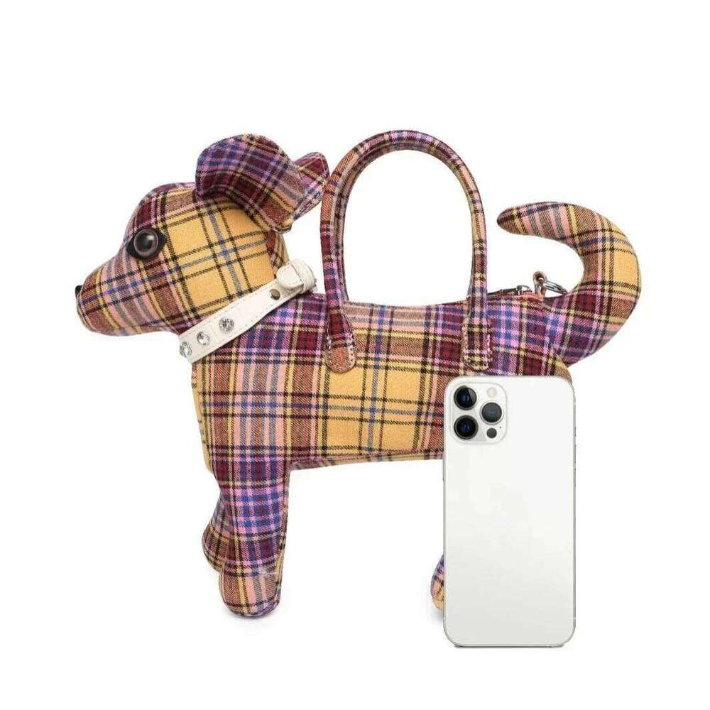 Women's Bags Designer Fashionable, Creative, Cute Deer Shaped Handbag With Personalized Splicing, Detachable Shoulder Strap, Diagonal Cross Bag