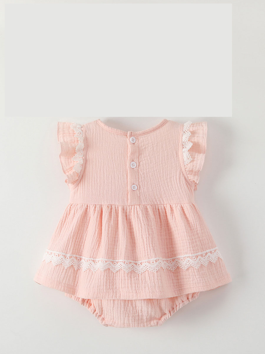 Cotton Bodysuit for Infants Cute Custom Baby Clothes Soft Knitted Romper Snap Button Closure for Summer New 18 Months ODM