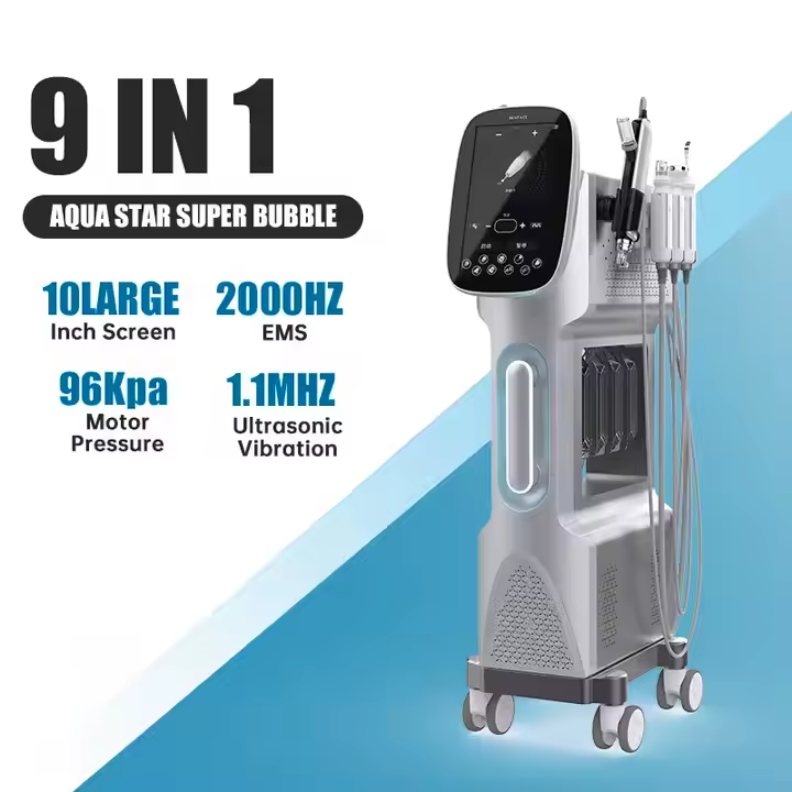 Professional 9 IN 1 Skin Care Device with Oxygen Injection and Roller Speed Lift for Anti-Wrinkle