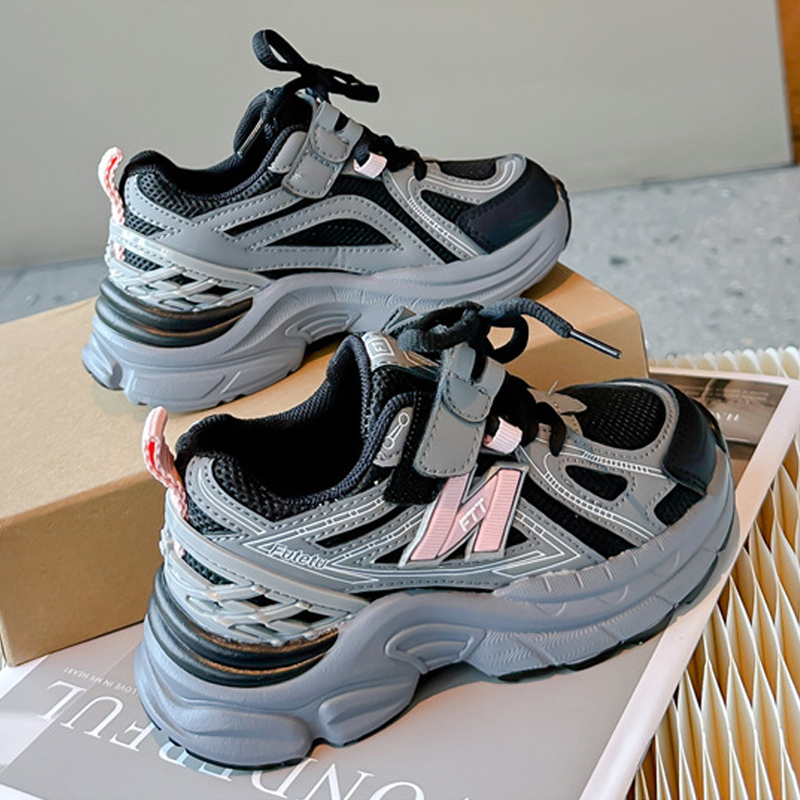 New Kids Shoes Boy Girl Casual Shoe Children Sneaker Soft Bottom Breathable Boys Girls Kids Sports Student Running Sports Shoe Sizes US9C-US4Y 000772